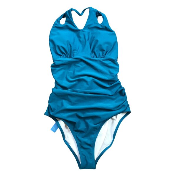 CUPSHE High Neck One Piece Swimsuit Womens Medium  Bathing Suit NEW‎ - Picture 1 of 12